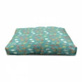 thumbnail image 4 of Fish Pet House, Rainbow Colored Composition with Doodle Style Cartoon Animals on Turquoise Backdrop, Outdoor & Indoor Portable Dog Kennel with Pillow and Cover, 5 Sizes, Multicolor, by Ambesonne, 4 of 5