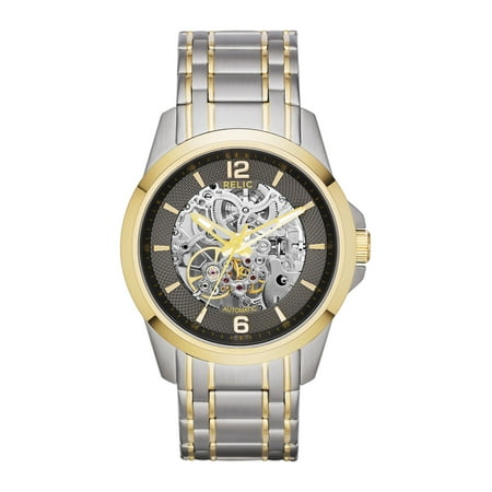 UPC 723765314389 product image for Relic by Fossil Men s Cameron Automatic Stainless Steel Silver & Gold Two-Tone S | upcitemdb.com