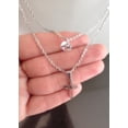 thumbnail image 5 of set de collar y aretes de acero quirurgico  y chapa de plata sin marca collar capas, 5 of 5