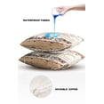 thumbnail image 4 of Pack of 2 Outdoor Pillow Covers, Bless This Home Stars and Berries Farm Waterproof Square Throw Pillowcase Cushion Decorative Pillow Covers for Couch Patio Tent, 26x26 in, 4 of 6