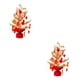 thumbnail image 1 of Árbol de la suerte chino Bewildely con adorno de saludos Rojo 50cm alto 2Conjunto, 1 of 1