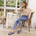 thumbnail image 5 of Zizor Women's Cozy Fuzzy Fleece Slippers Comfort House Shoes, 5 of 6
