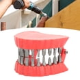 thumbnail image 1 of Soporte De Bits De Dentadura Postiza, Organizador De Escritorio De Escultura De Dentadura Postiza Elegante, 28 Hoyos Rojos Para Almacenamiento De Brocas, Metal/plástico, 1 of 7
