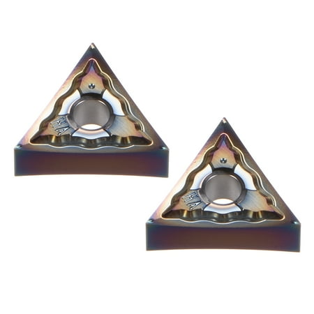 

Uxcell Carbide Turning Inserts TNMG160402-AK CNC Lathe Indexable for WTJN Series Holder 2Packs