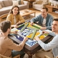 thumbnail image 7 of Hawaii Mahjong Mat for Table, 31.5*31.5in Anti Slip American Mahjong Table Cloth, Noise Reduction, Neoprene Mah jongg Mat with Carrying Bag & 3 Dices, Mahjong Set Gift for Board Tile Games Mats, 7 of 7
