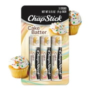 ChapStick Lip Balm, Limited Edition, Cake Batter, 3 Count
