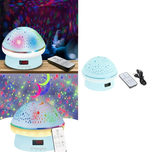 Luces de noche estrellada para niños, Proyector de estrellas con telemando, Proyección de lámparas de iluminación para la habitación del Azul