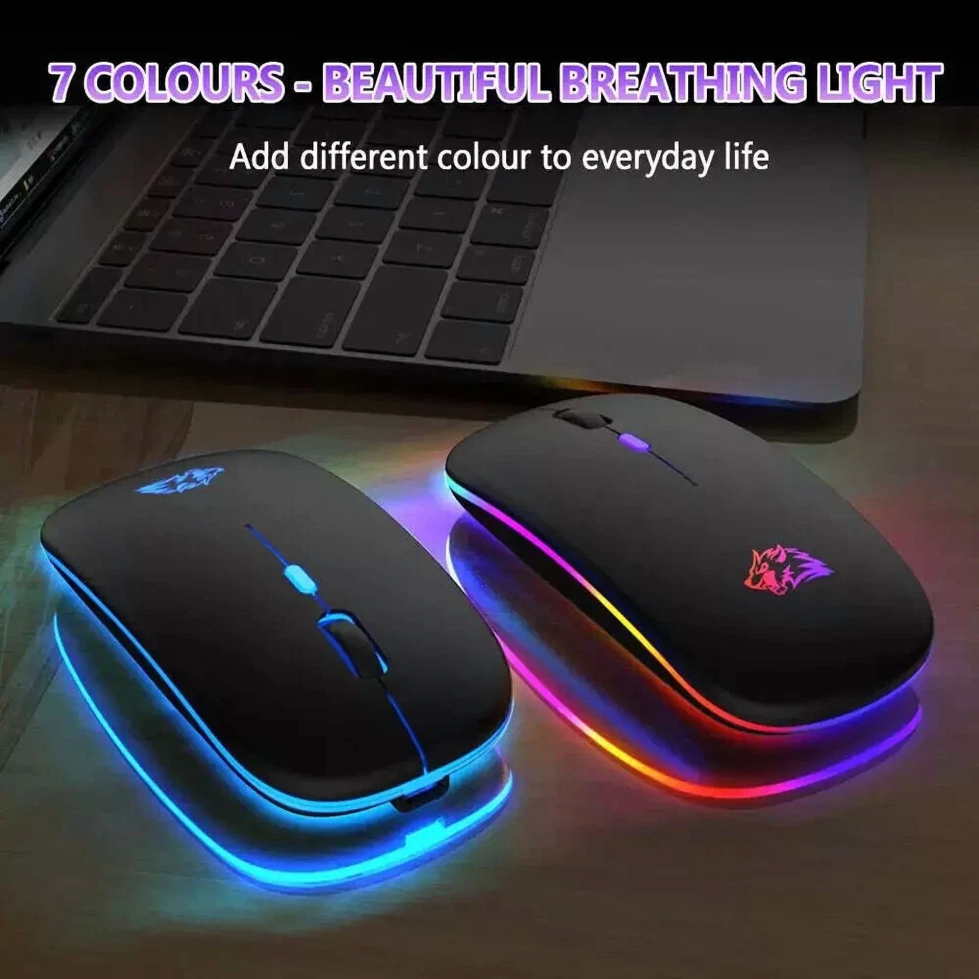 BUTTERFLY- Wireless Mouse Bluetooth And 2.4Ghz Dual Modes Rechargeable Rgb Ergonomic Silent