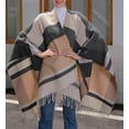 thumbnail image 4 of Zhengup Women's Elegant Shawl Wraps Open Front Cardigan Sweater for Travel Plane Blanket, 4 of 6