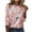 #1-Pink, variant on Patlollav Women Long Sleeve Tops,Ladies Loose T-Shirt Blouse