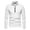 White, variant on Men's Casual Autumn Solid Turtleneck Zipper Collar Blouse Long Sleeve Tops Men's Tees XL