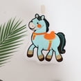 thumbnail image 4 of Yhmxh Decoración del baño Toallas de mano colgantes con forma de caballito, paños de limpieza para cocina y baño, toallas pequeñas para el hogar, productos con temática del Año del Caballo., 4 of 5