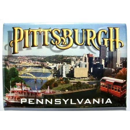 - Pittsburgh Pennsylvania 3 Views of the City Fridge Magnet