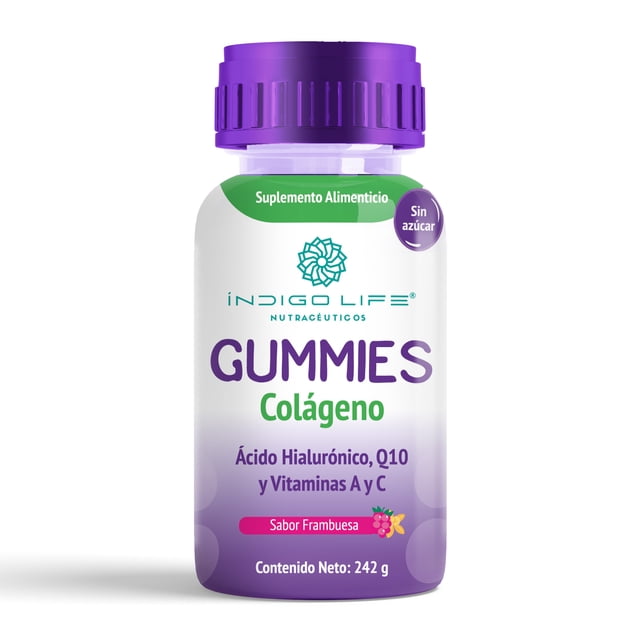 Gummies de Colageno, Acido Hialuronico, Q10, Vitamina A y C 242 gr