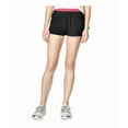 thumbnail image 2 of energie Womens Sadie Mesh Casual Mini Shorts, Black, Juniors, X-Large, 2 of 2