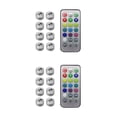 thumbnail image 3 of Cateissary Luz LED inalámbrica para Interior de coche, iluminación de pie de techo con Control remoto con lámpara de para decoración 8 luces 2piezas, 3 of 6