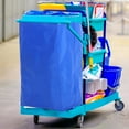 thumbnail image 4 of BRIGHTFUFU Splice Cart Cleaning Cart Bag Blue Canvas Portable 1Pcs, 4 of 8