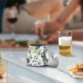 thumbnail image 5 of Yayeee Ashtray with Lid for Cigarette Smokeless Stainless Steel Home Ash Holder, Light Floral Pattern, 5 of 7