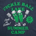 thumbnail image 2 of Womens Pickleball Lake Summer Camp T Shirt Funny Pickle Ball Lovers Joke Tee for Ladies Womens Graphic Tees, 2 of 7