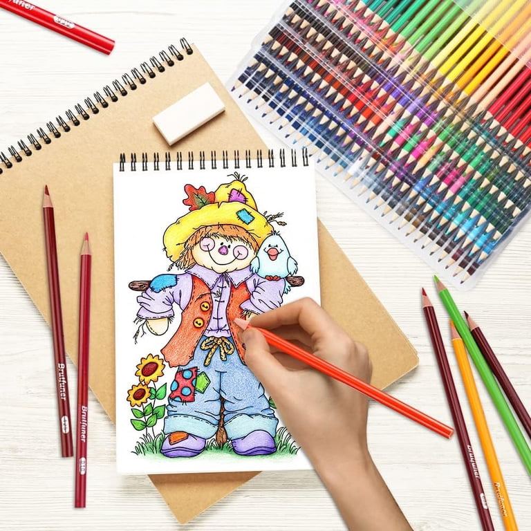 週末限定値下げ！エドル カラー 120ｇ 多色セット120本 Brutfuner 120 Colored Oil-Based Soft Core Drawing Pencils