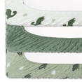 thumbnail image 3 of The Peanutshell Green Dino Plush Baby Changing Pad Covers for Newborns, 3-Pack, 3 of 6