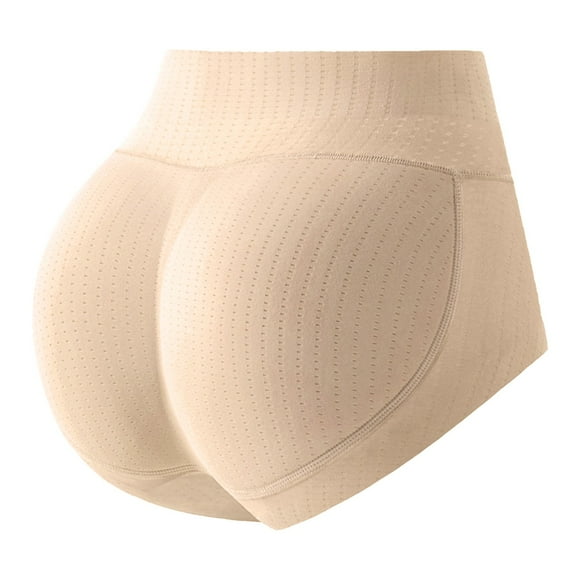 FYEGRE Butt Lifter Panties for Women, Padded Underwear Briefs Shorts Enhancer Shapewear Butt Lifting Panties Beige S