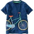 thumbnail image 3 of WOCACHI Camiseta para niños pequeños, ropa de bebé, manga corta, estampado de dinosaurio, tiburón, blusa, 3 of 5