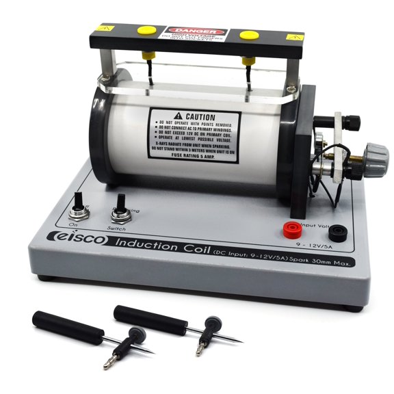 Induction Coil - 25mm Spark - 10" Long 7" Wide, 6.5" Tall - Eisco Labs