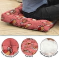 thumbnail image 4 of Watercolor Rooster Artwork Meditation Seat - Extra-Thick Square Floor Pillow for Cross-Legged Sitting, 4 of 6