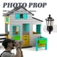 thumbnail image 3 of Vintage DIY mini house 1/12 mini house Miniature LED Wall Light Lamp (Black), 3 of 3
