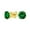 Green, variant on Womens 1-2 CT Round CZ Stud Earrings in Pink Red Blue Brown Green Gold Plated Silver
