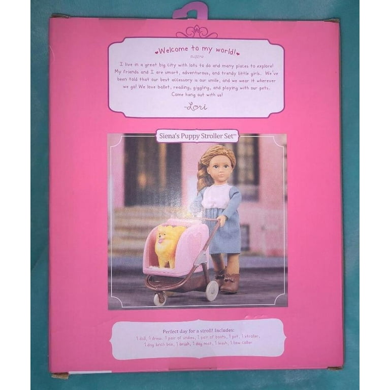 Lori by Our Generation Siena s Puppy Stroller Set New