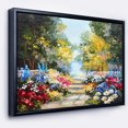 thumbnail image 1 of Designart - Forêt d'Été avec Fleurs - Impression d'Art Paysager sur Toile Encadrée, 1 of 4