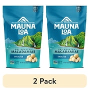 (2 pack) Mauna Loa Unsalted Macadamia Nuts – Dry Roasted, Gluten-Free, 4 oz – May Contain Traces of Peanuts