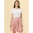 thumbnail image 4 of Falda con tirantes Allegra K Acampanada Burbuja Rosa XL, 4 of 4