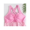 thumbnail image 5 of Gvmfive Women 2Pcs Padded Hollow Out Swimsuit Bikini Boyshorts Push-up Tankini Swimwear, 5 of 6