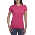 thumbnail image 3 of Gildan Ladies Softstyle  T-Shirt, 2XL, Azalea, 3 of 9