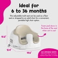 thumbnail image 3 of Bumbo Baby Toddler Adjustable 3 in 1 Multi Seat High Chair and Booster Seat with Removable Tray and Buckle Strap for Toddlers 1 to 3, Taupe (2 Pack), 3 of 5