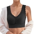 thumbnail image 4 of Gyexs Women's Seamless Comfort Tank Top Style Convertible Fixed Cup Wireless Bra for Small Chest Support, Black, Size XXL, 4 of 4