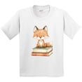 thumbnail image 3 of Inktastic Fox and Books Youth T-Shirt, 3 of 5