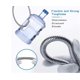 thumbnail image 4 of Manguera de ducha de 5 m de largo, de acero inoxidable, con conector de latón macizo, universal, antiestallido, acabado cromado (500 cm), 4 of 4