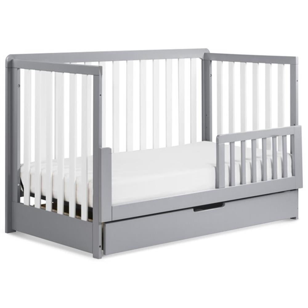 Carter's by DaVinci Colby 4-in-1 Convertible Crib with Trundle Drawer in Gray/White