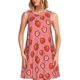 thumbnail image 1 of Balery Red Strawberry Vestidos de verano para mujer con estampado: vestido holgado sin mangas, vestido playero informal y cómodo para días calurosos., 1 of 7