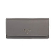 Prada PRD-WALL-1MH132-QWA-F0K44 Saffiano Leather Flap Wallet, Marble