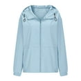 thumbnail image 5 of ameIAEA Women's Lightweight Rain Coats Outdoor Hiking Travel Windbreaker Jackets Packable Waterproof Coat, 5 of 8