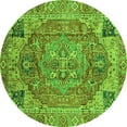 thumbnail image 1 of Ahgly Company Indoor Round Persian Green Traditional Area Rugs, 3' Round, 1 of 4