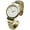 Gold, variant on Collections Women's Bracelet Watch, Pearl Beaded Cuff Bangle Analog Watch, 28mm Round Dial, Japanese Quartz Movement, Metal Dress Wrist Watch for Women