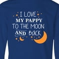 thumbnail image 4 of Inktastic I Love My Pappy To The Moon and Back Long Sleeve Youth T-Shirt, 4 of 5
