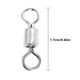 thumbnail image 5 of Conector de pesca Flexible Rotación de 360 grados Durable Ligero Cojinete de bolas Barril Conectores a presión Alta resistencia a la catorce 20piezas Greeniant, 5 of 6
