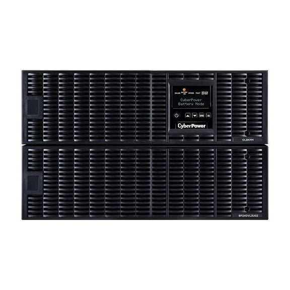 CyberPower OL8KRT Smart App Online UPS Systems - 8000VA/8000W, 200 - 240 VAC, Hardwire, 6U, Rack / Tower, Sine Wave, 4 Outlets, LCD, PowerPanel® Business, $300000 CEG, 3YR Warranty